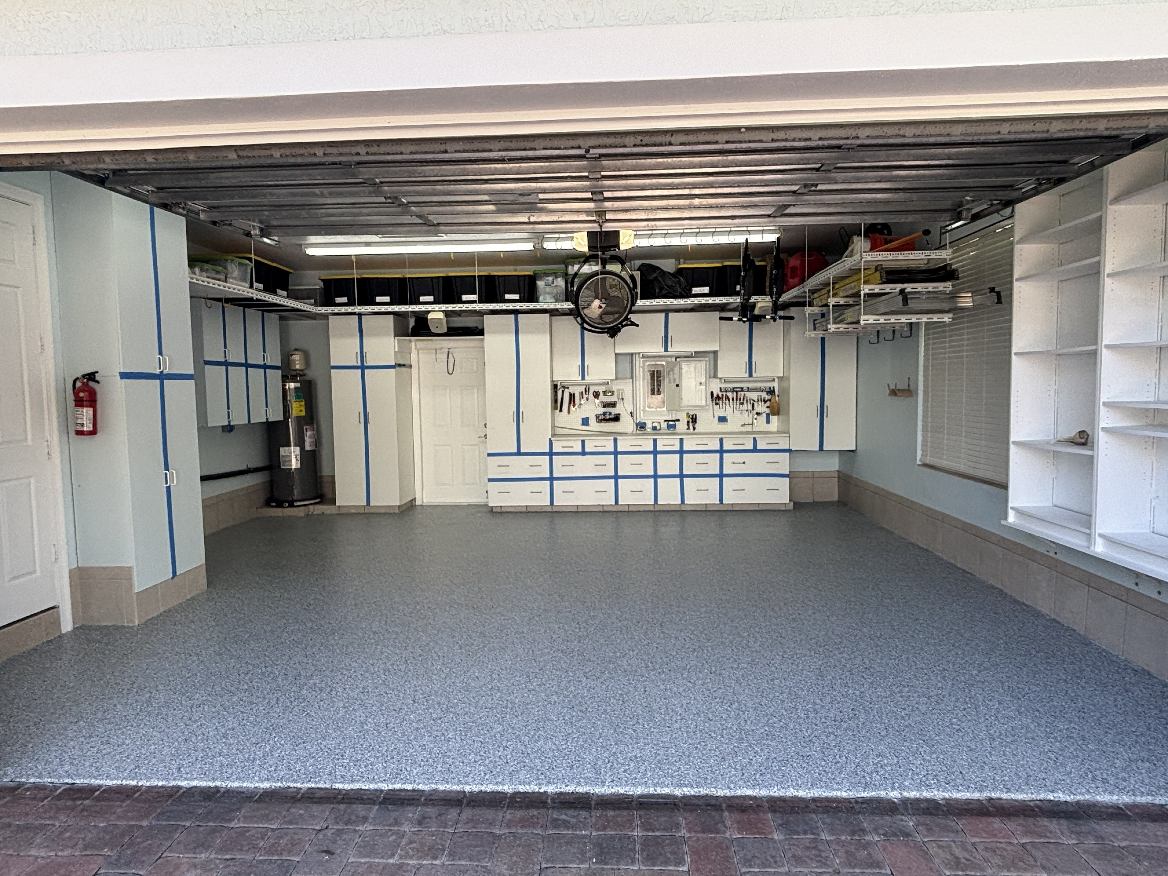 CJ Epoxy finished garage floor coating project