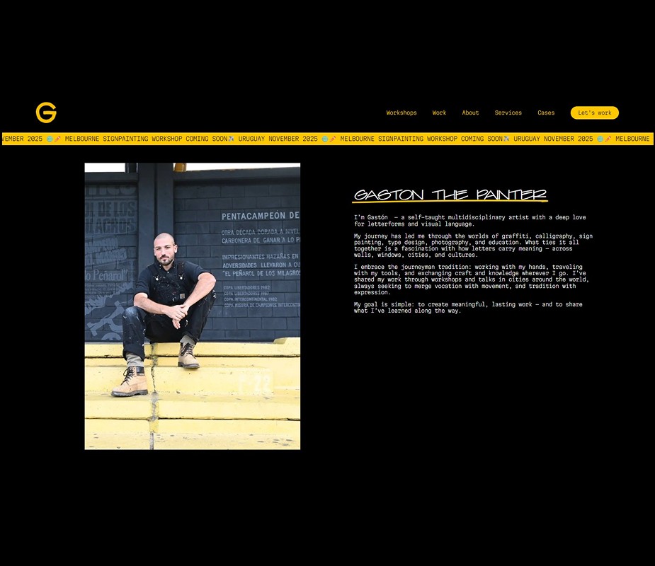 Gaston the painter website