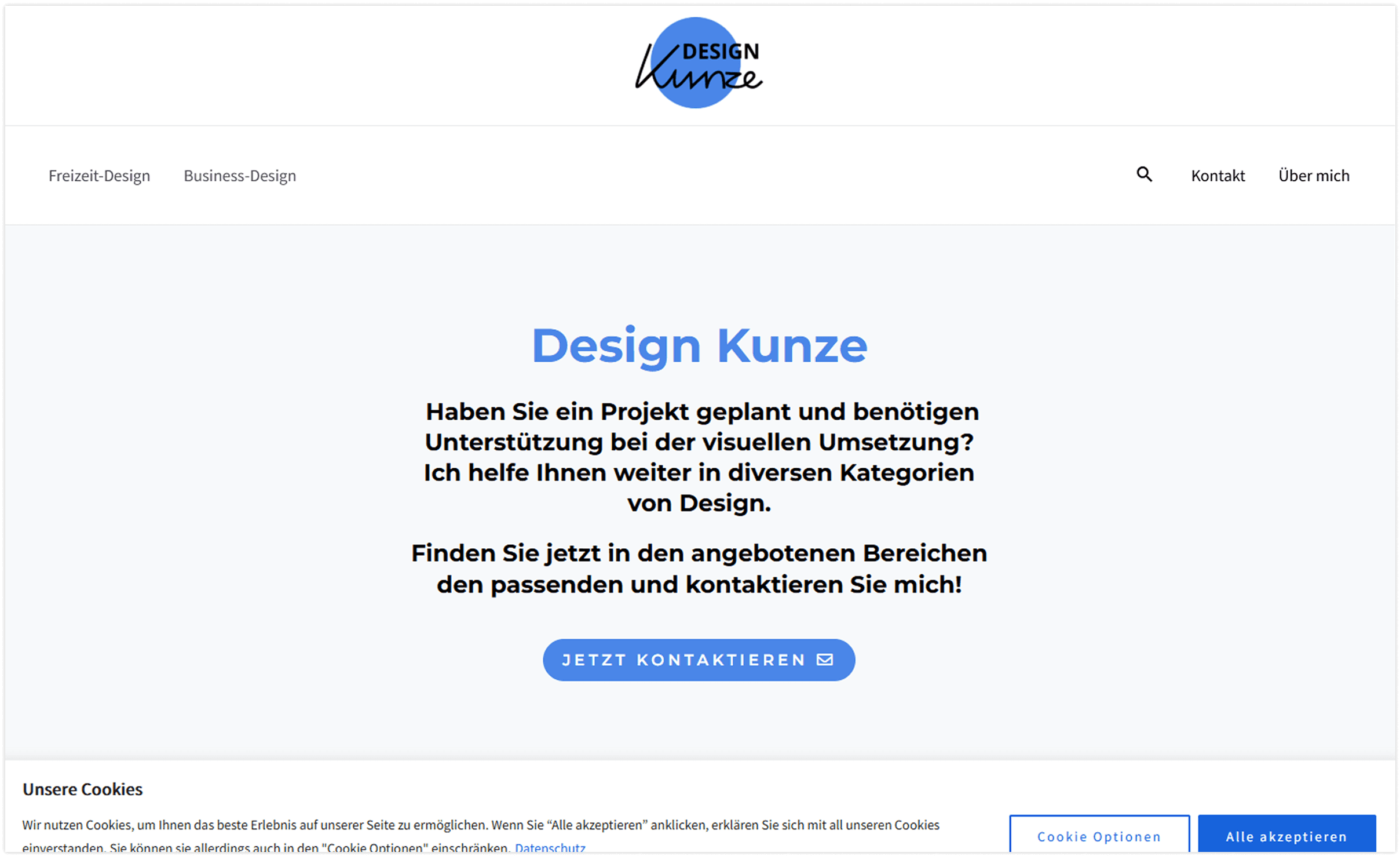 Webseite design Kunze