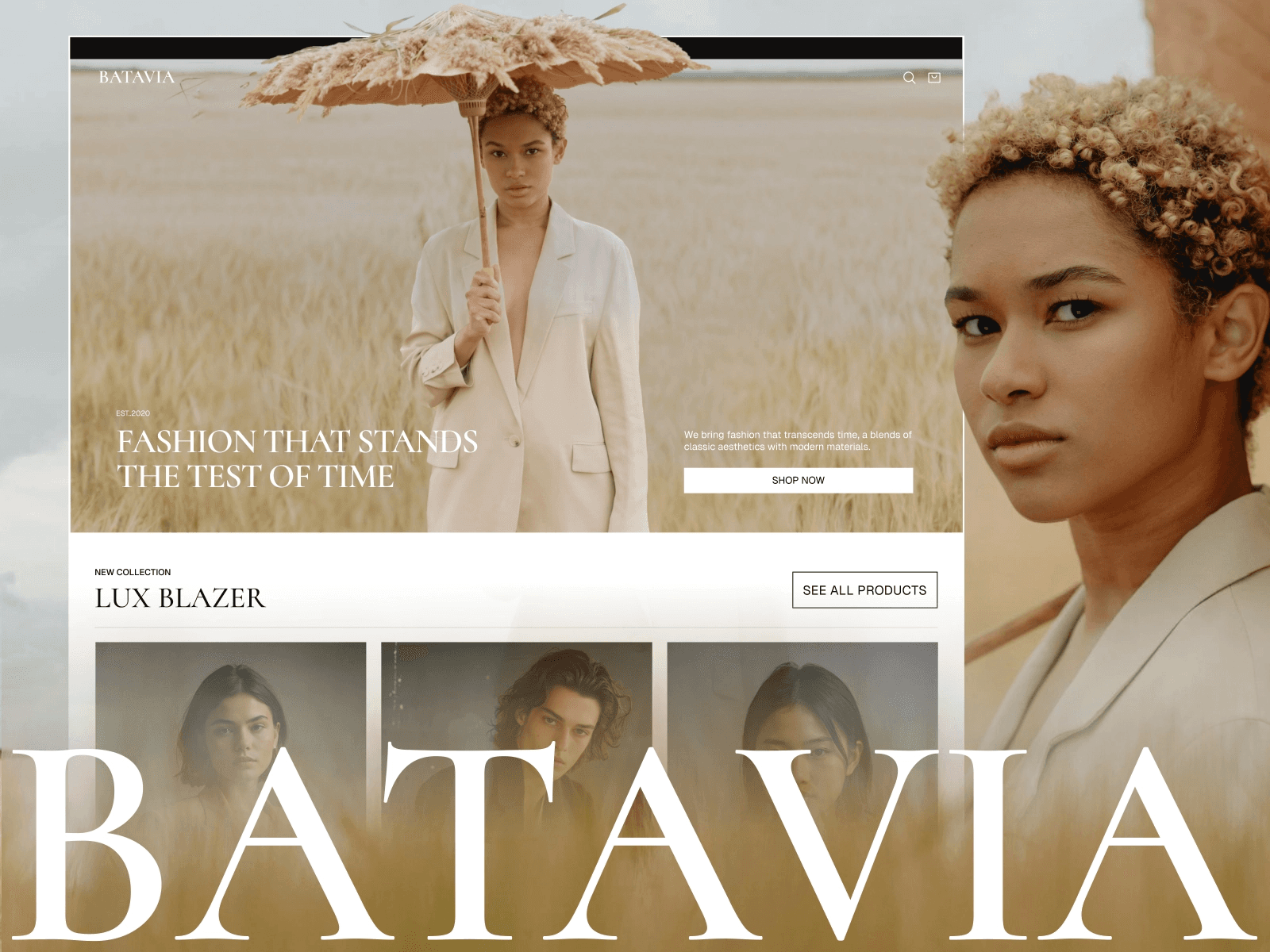 Batavia ecommerce framer template