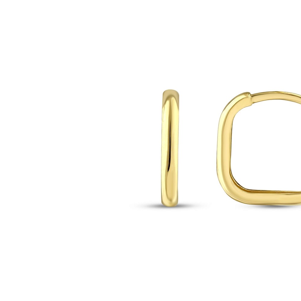 Assos Pırlanta 14 Ayar Altın Halka Küpe 1.90 Gram Özel Tasarım