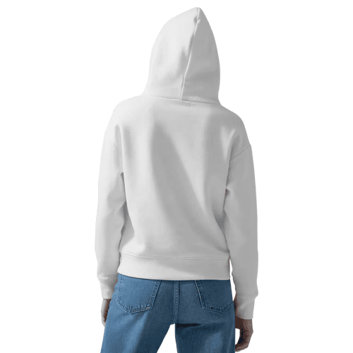 Female hoodie mockup back view