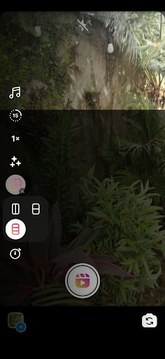 split-screen on IG Reels