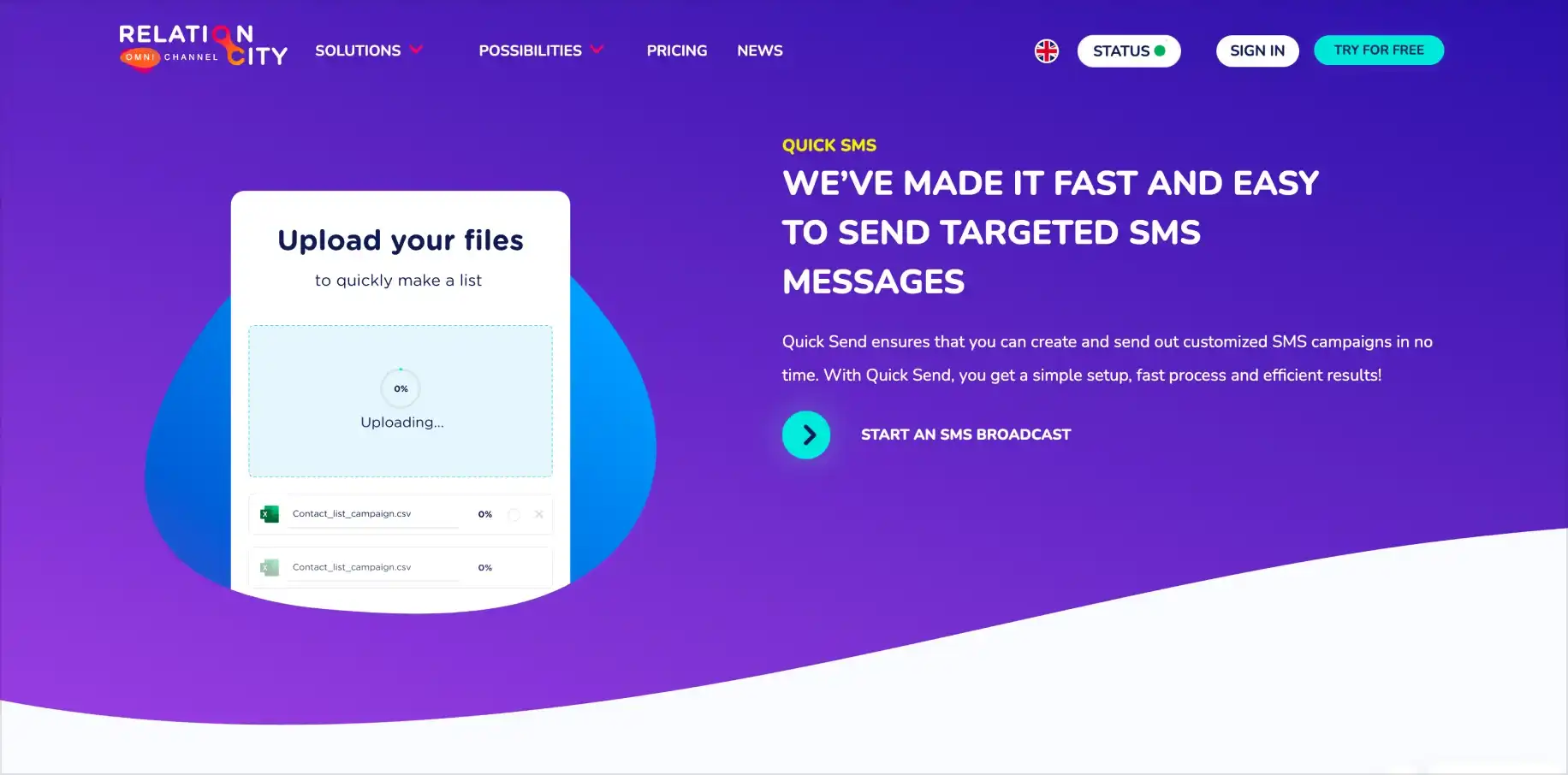 Forhåndvisning af en underside der indeholder animationer