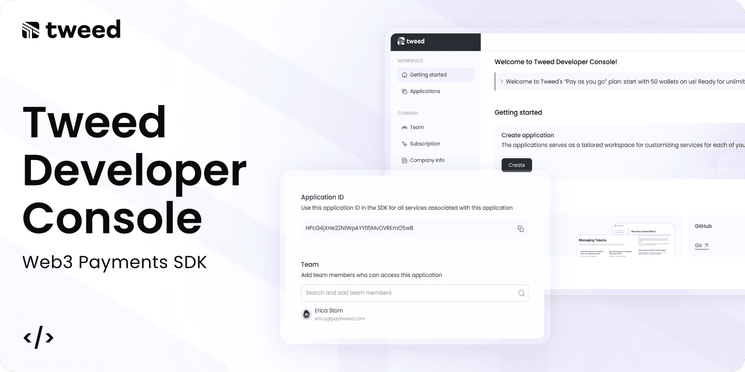 Tweed Developer Console Preview