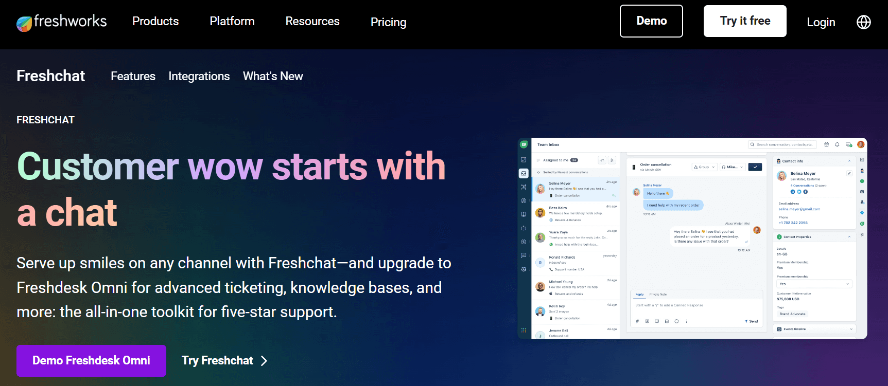 Freshchat - LiveChat Alternatives