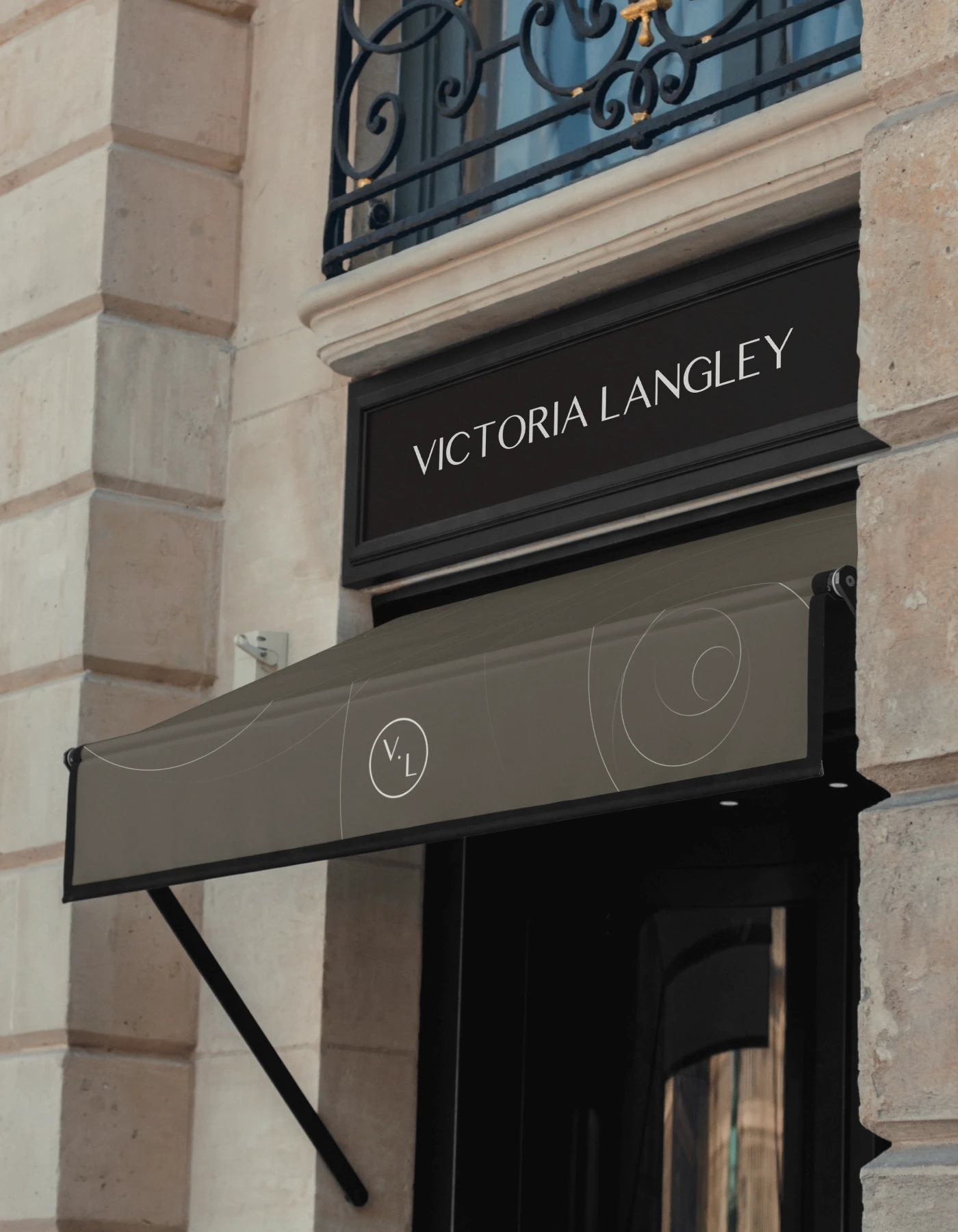 Luxury brand identity designed for an interior design studio