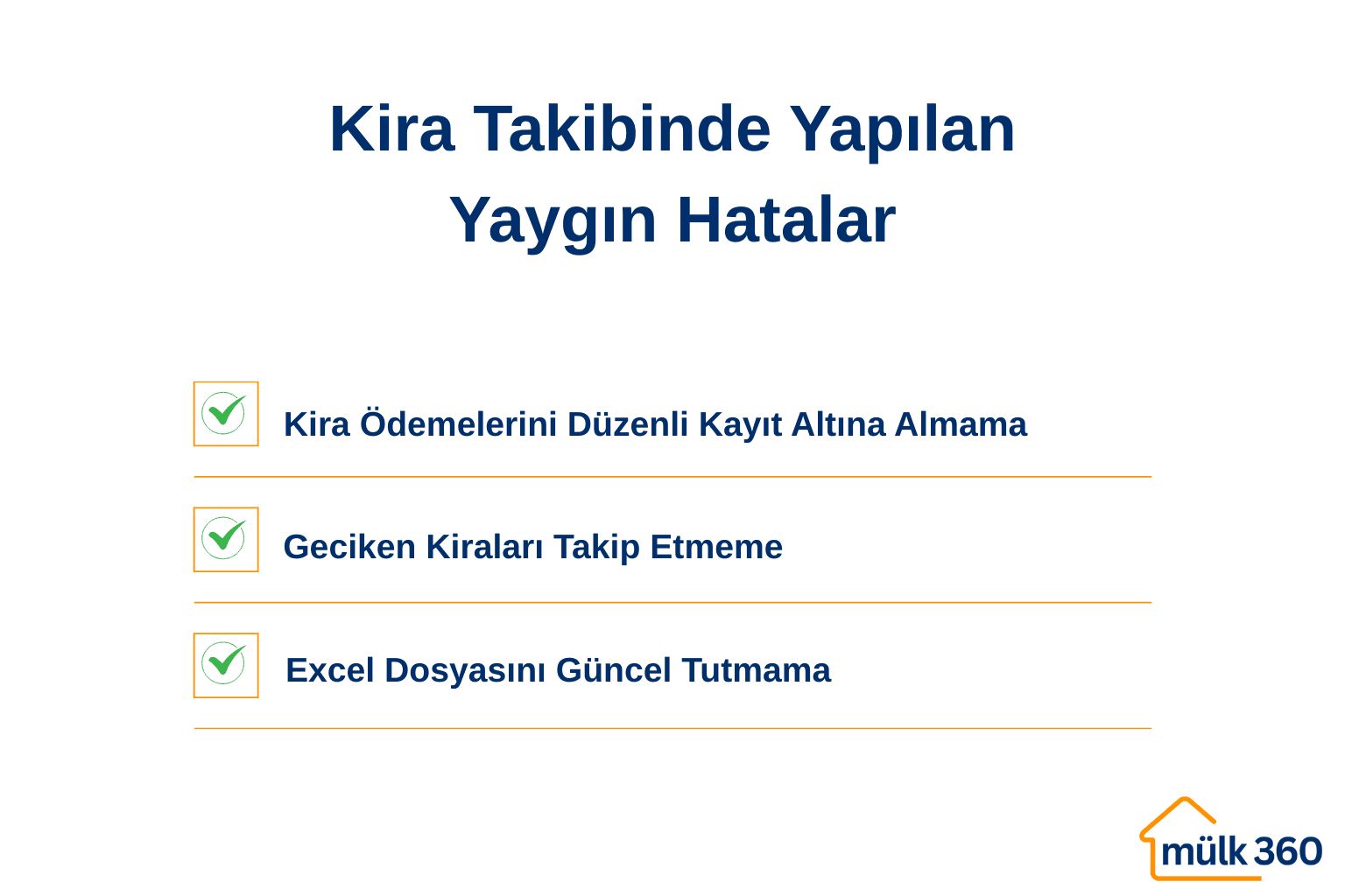 Kira Takibinde Yapılan Yaygın Hatalar