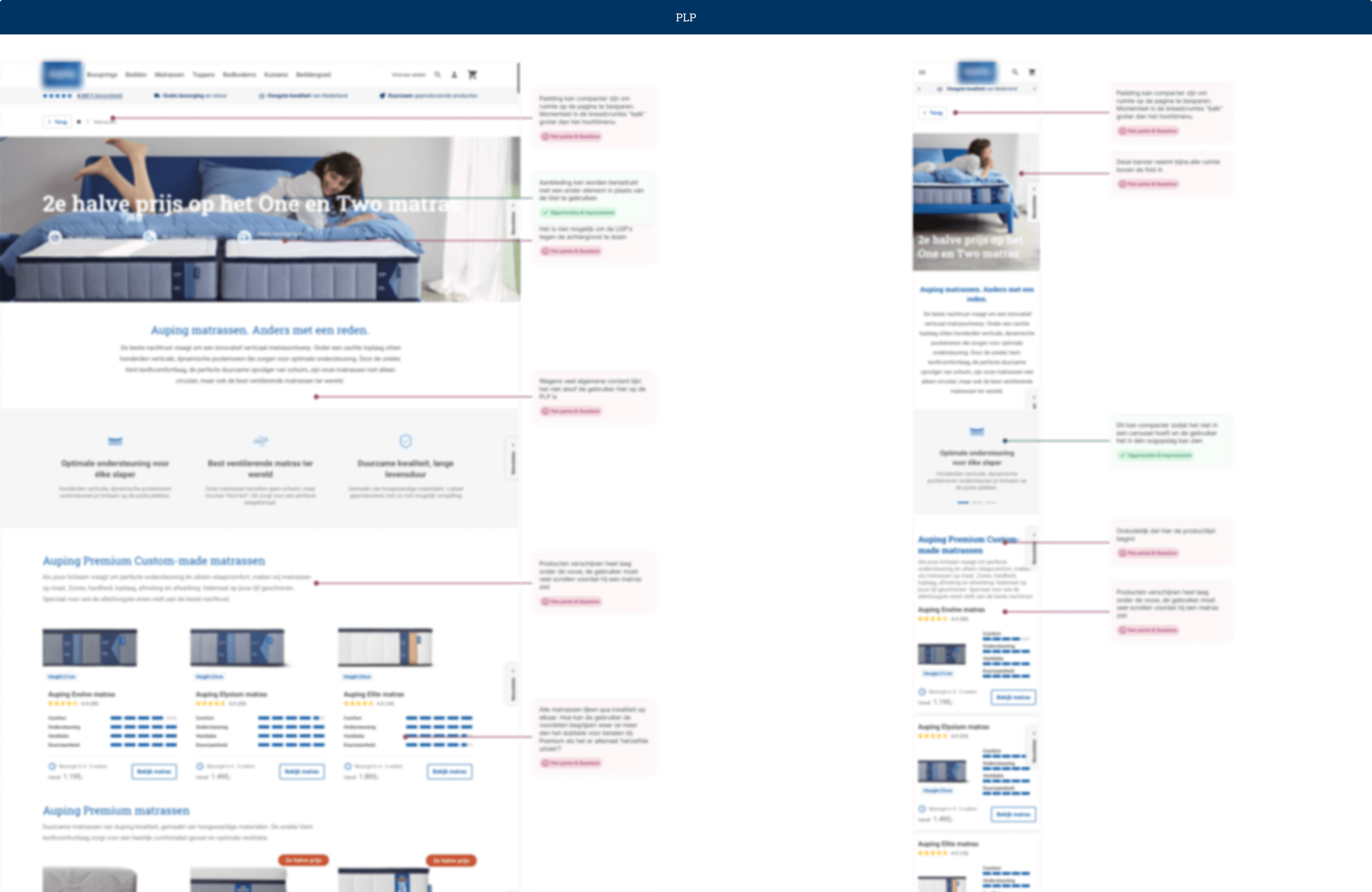 Image of UX audit of client website