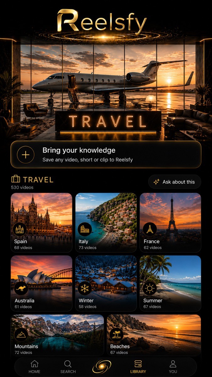 Reelsfy Travel knowledge world