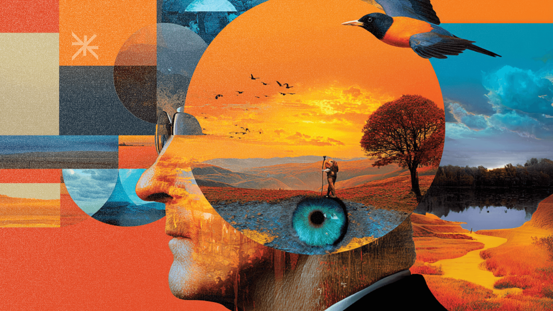 A colorful mosaic tunnel wall is shown.