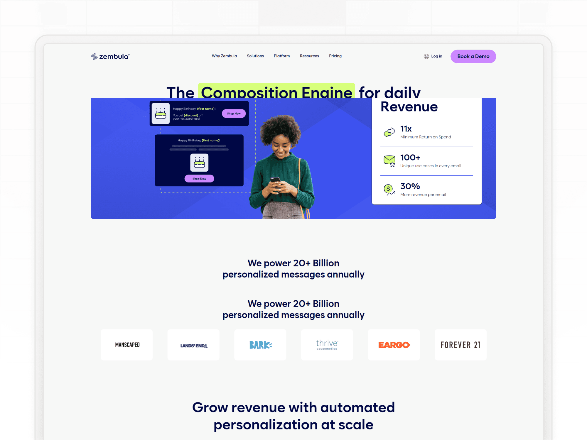 interactive email content creator zembula homepage