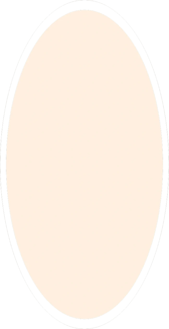 Simple oval frame & decorative border