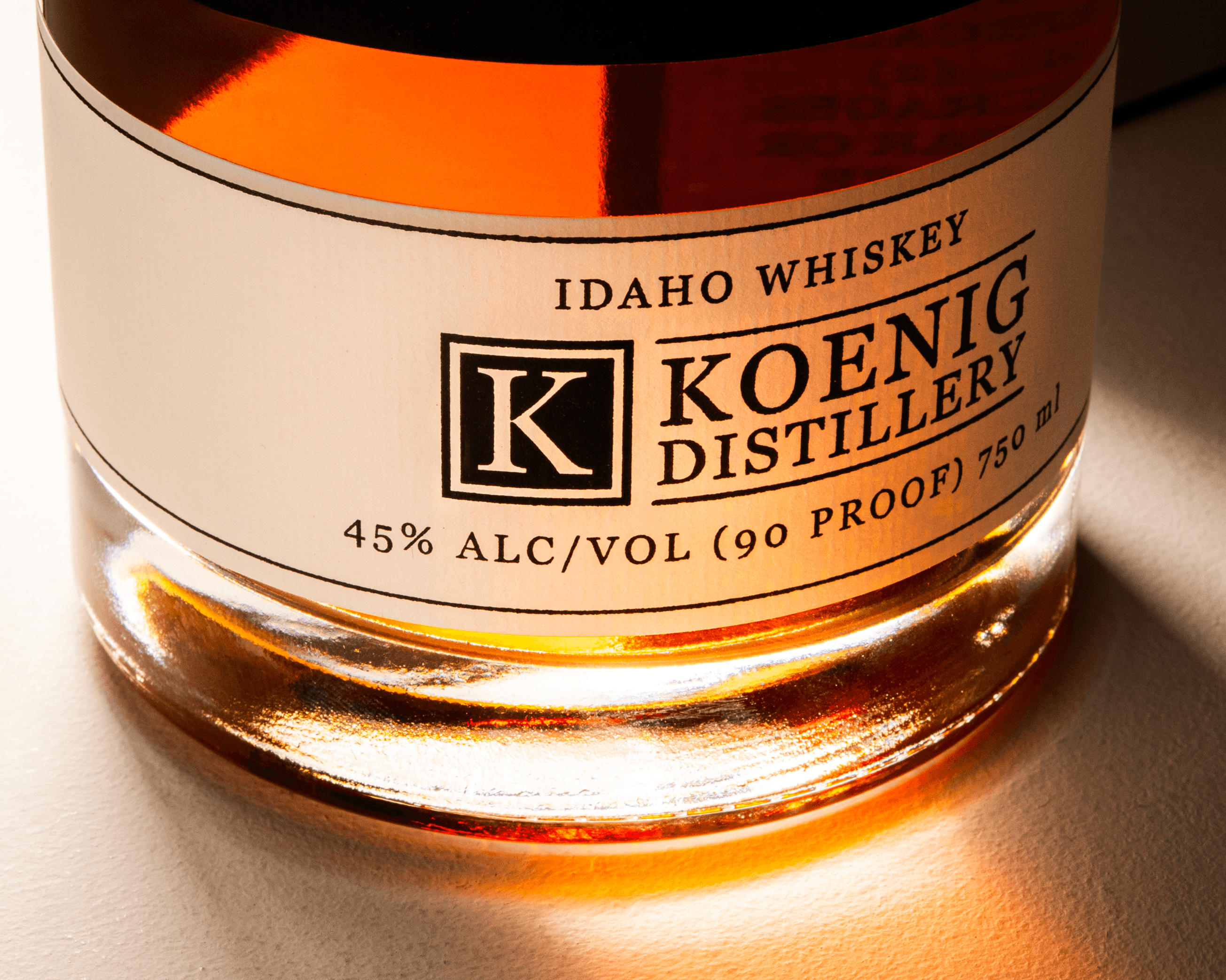 Artistic portrait with red and blue lighting creating a dramatic effect