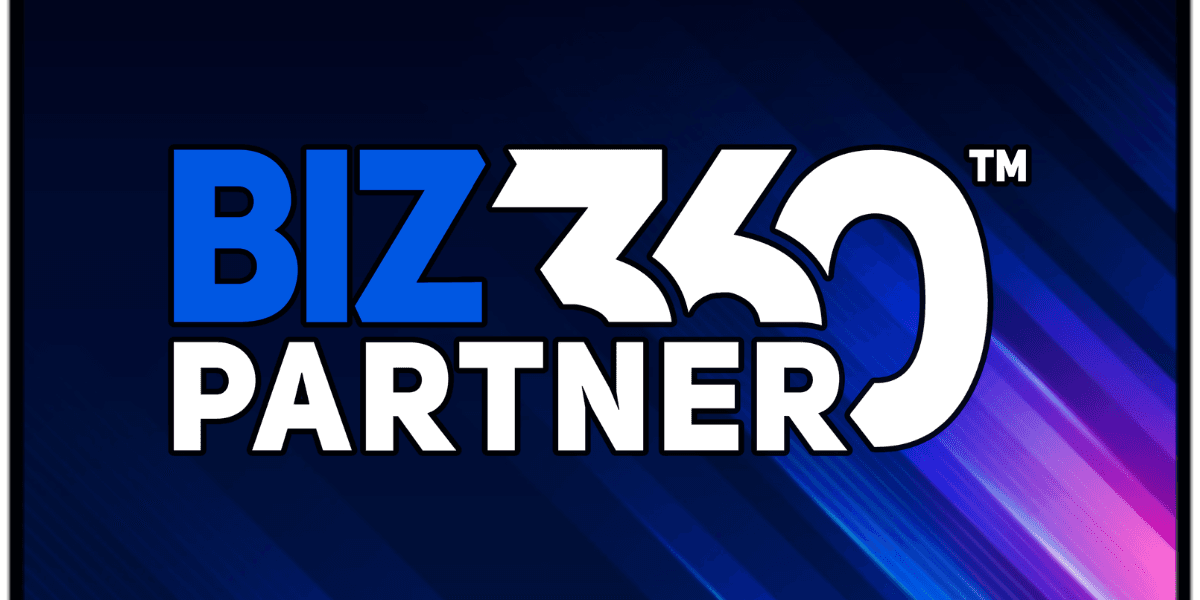 BizPartner 360 logo on blue gradient background representing digital marketing and growth consulting firm.