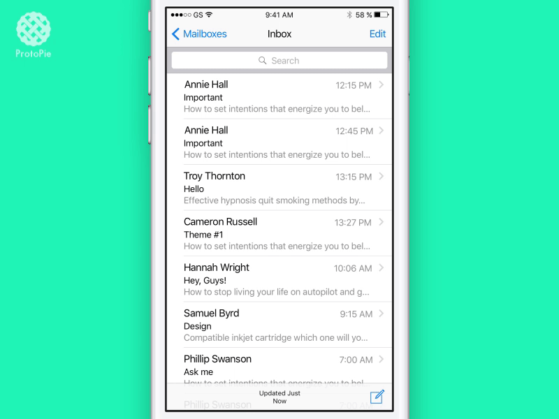 pull to refresh interaction