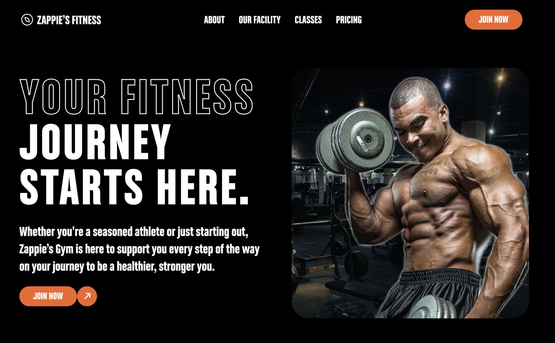 Local Gym Portfolio Design