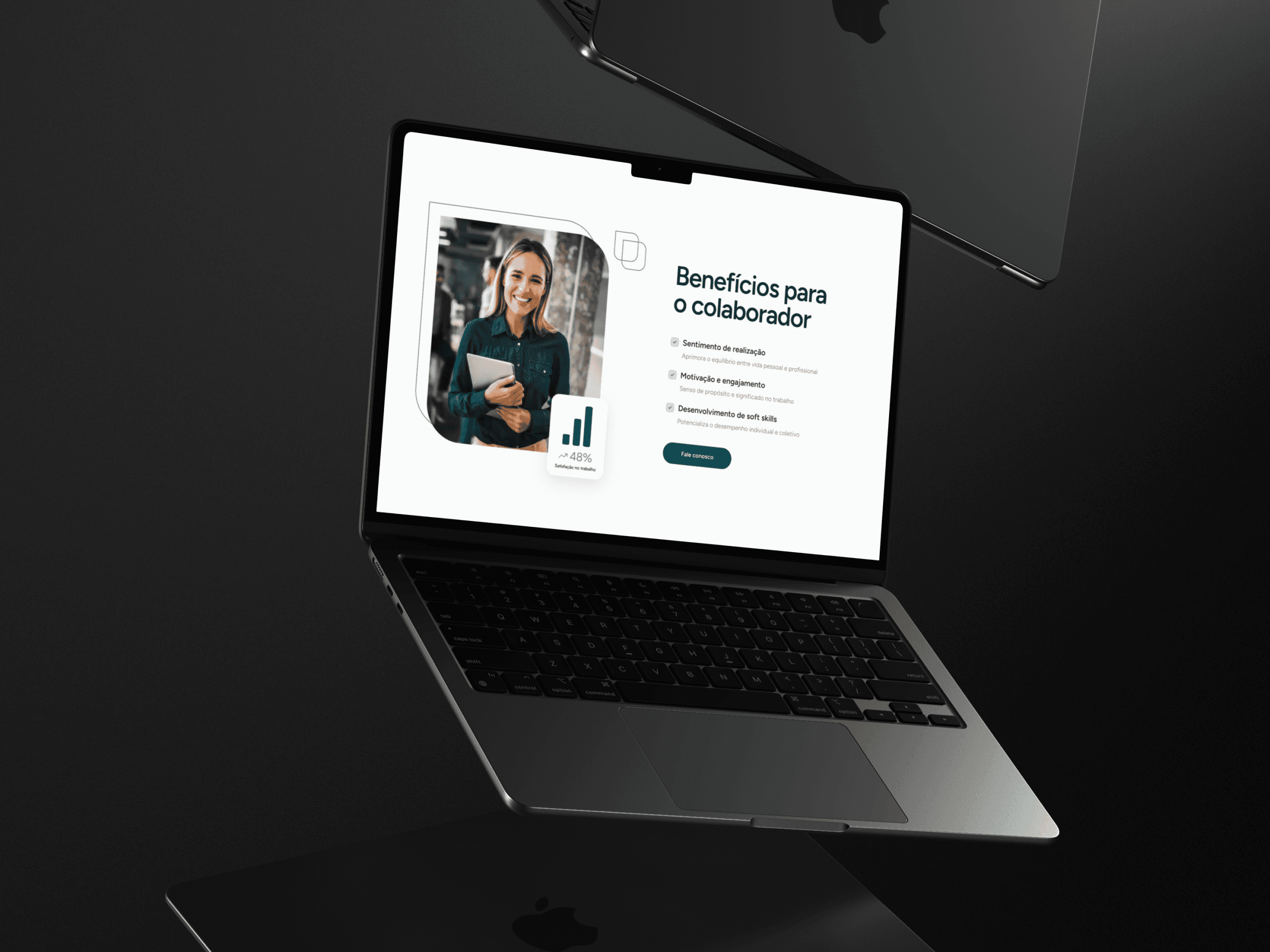 Mockup laptop do site da Simples Mente Corpo.