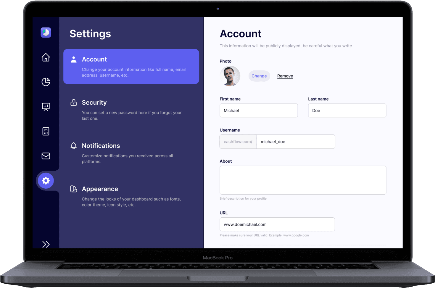 Settings page design concept by Masbobz Works