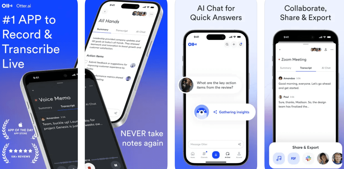 otter voice meeting notes