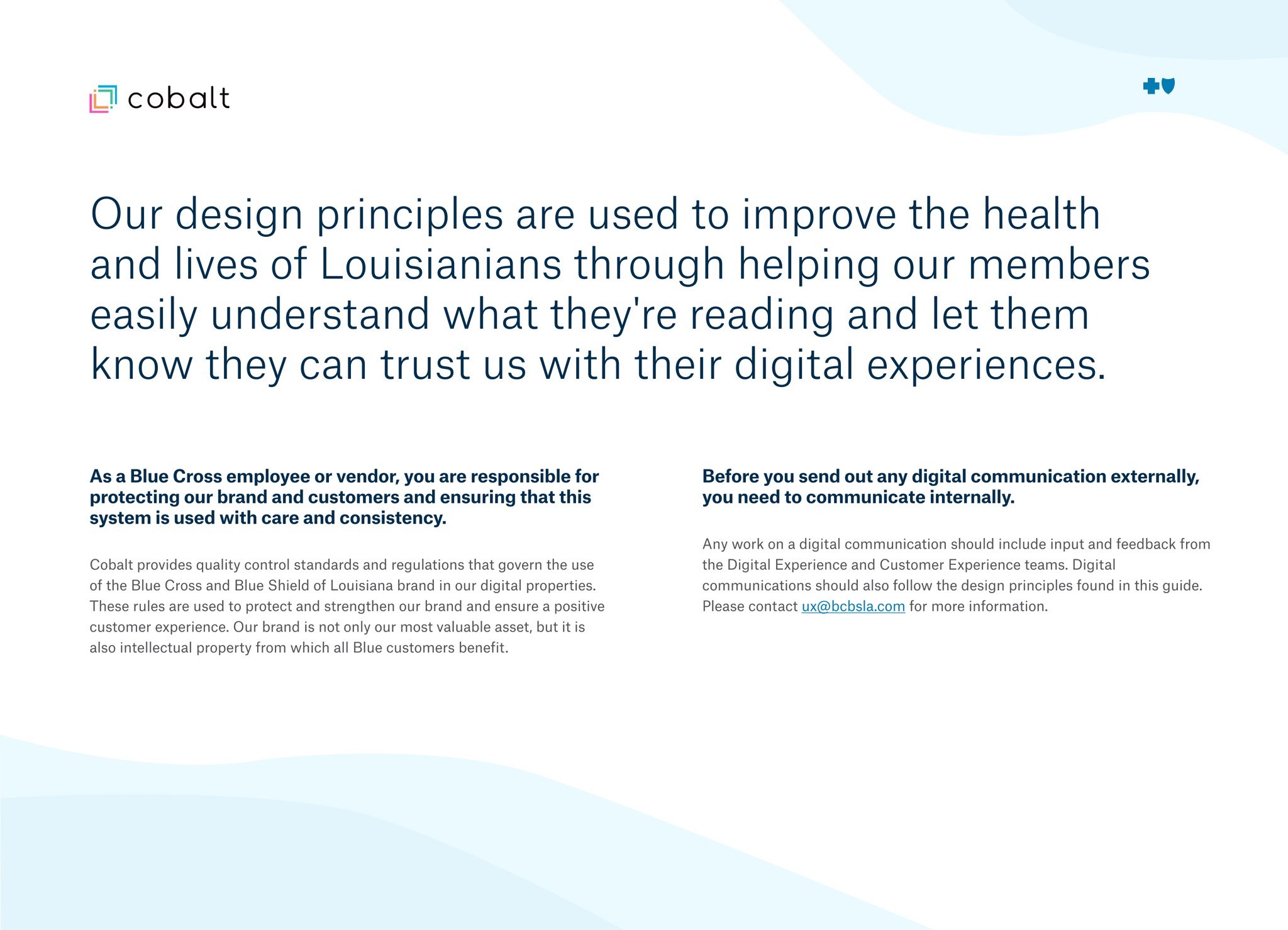 Cobalt Design System statement