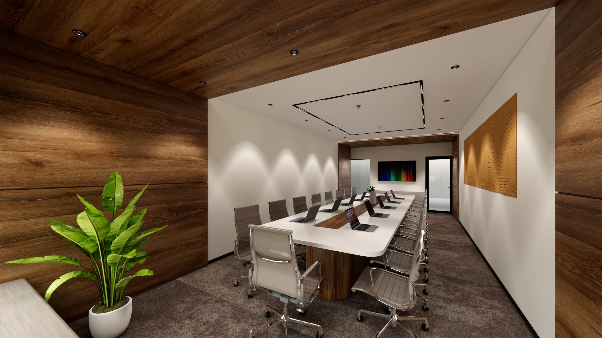 Clinic interior design with clean and functional layout