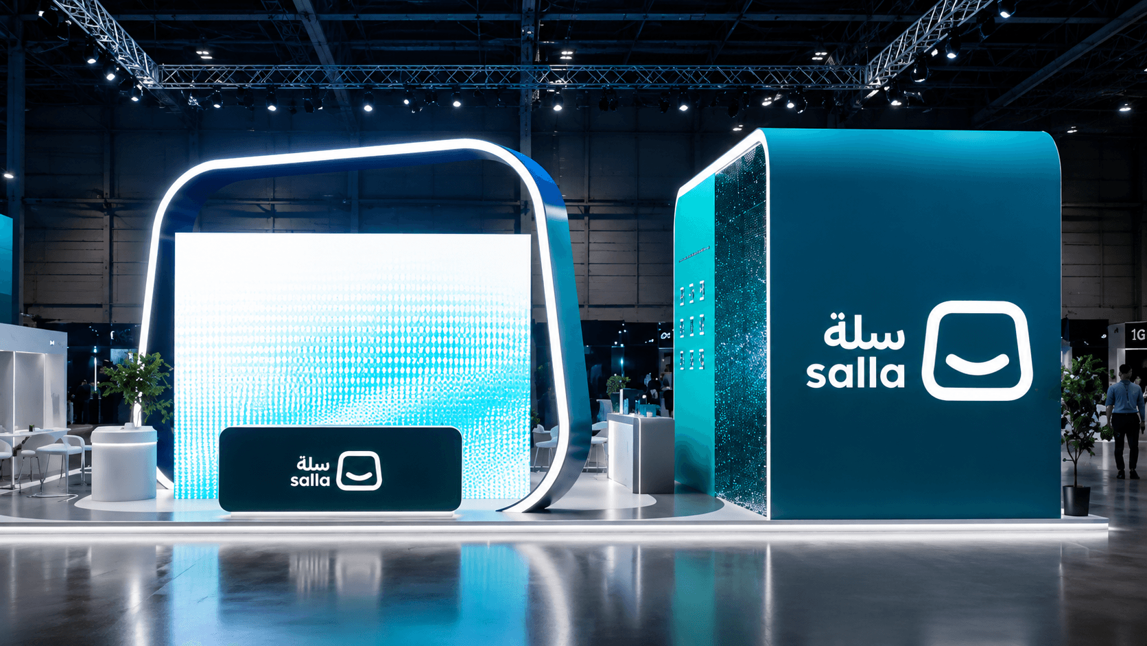 جناح سلة في ليب 2026 ولقاءات الفريق مع التجار ورواد الأعمال