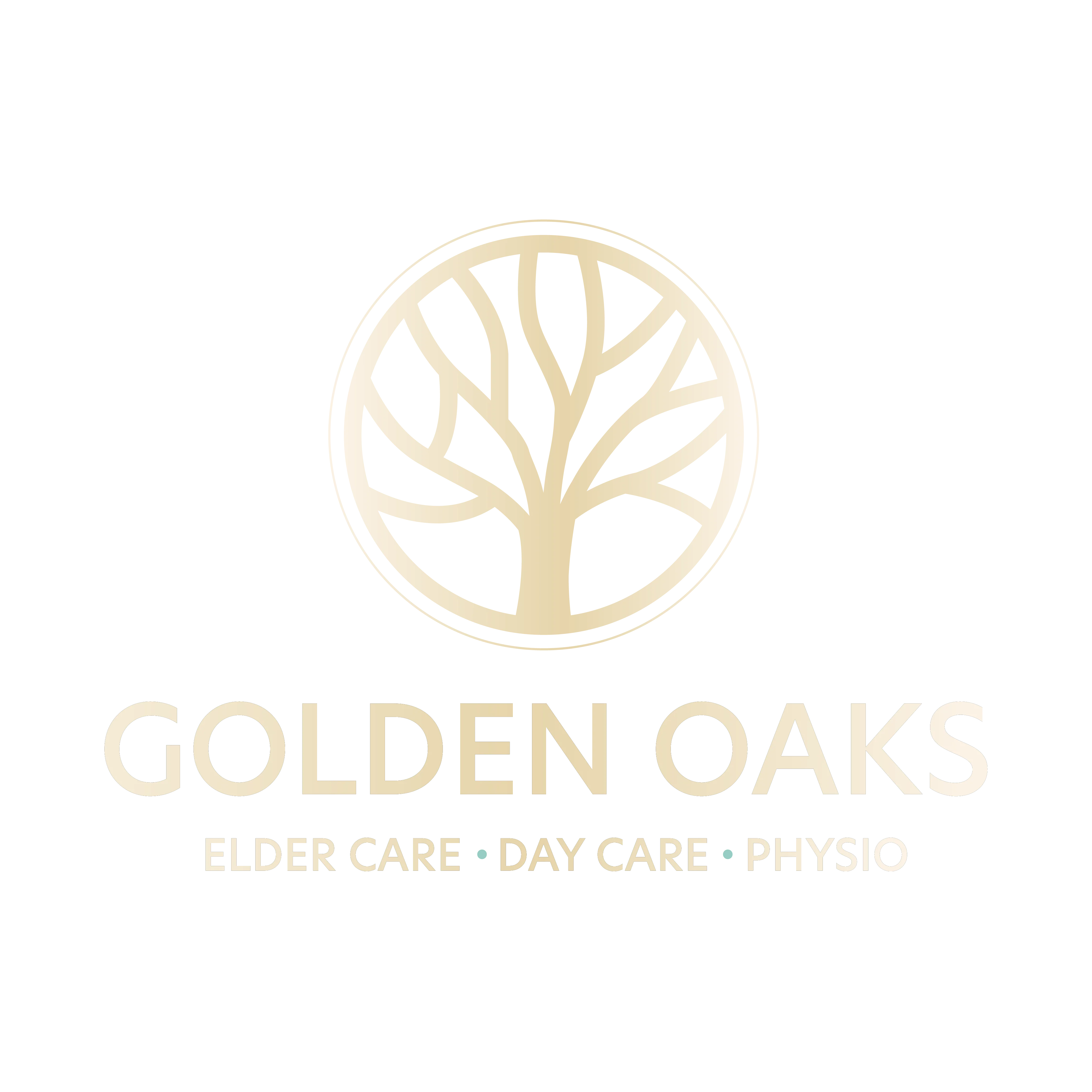 Golden Oaks elder care, day care, and physiotherapy logo.