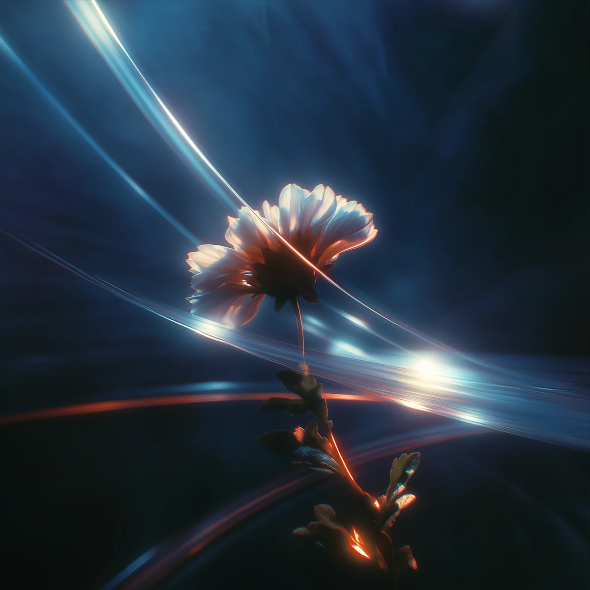 Ethereal Glowing Flower