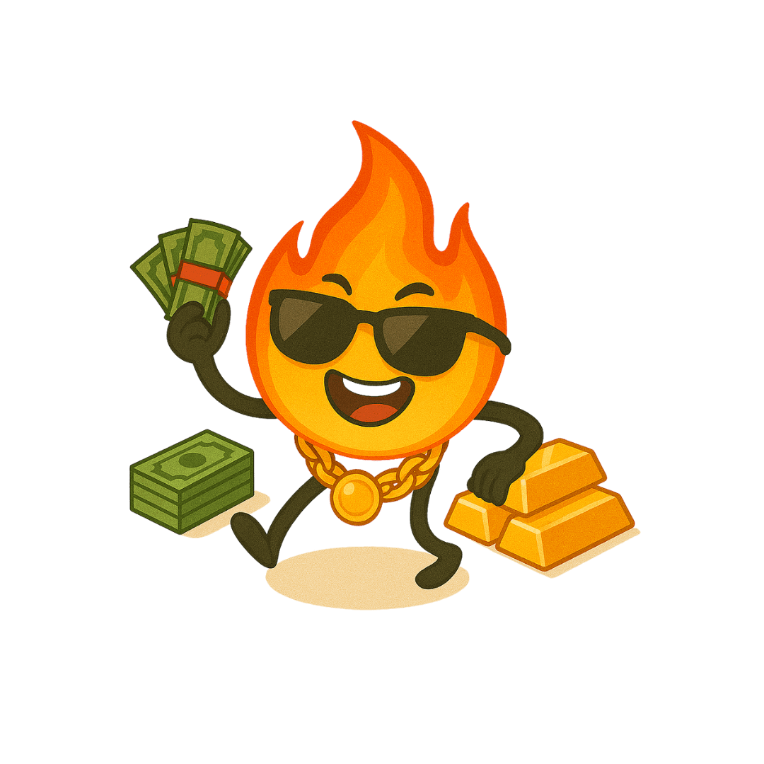 illustration of a bitcoin price going up with bitcoins all around