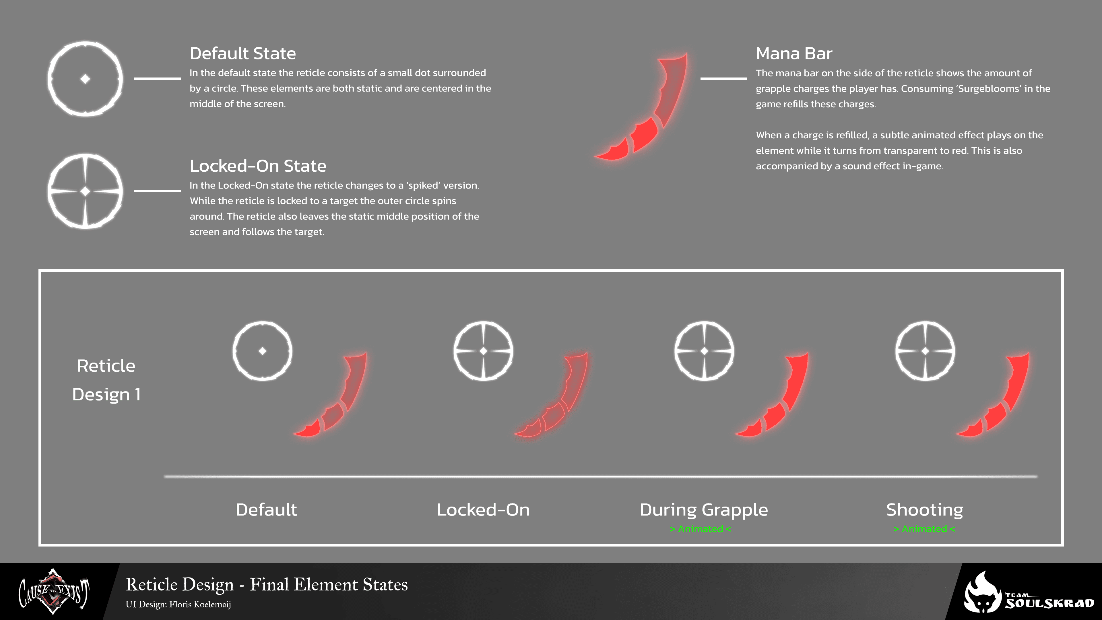 Cause to Exist Steam Demo UI design process
