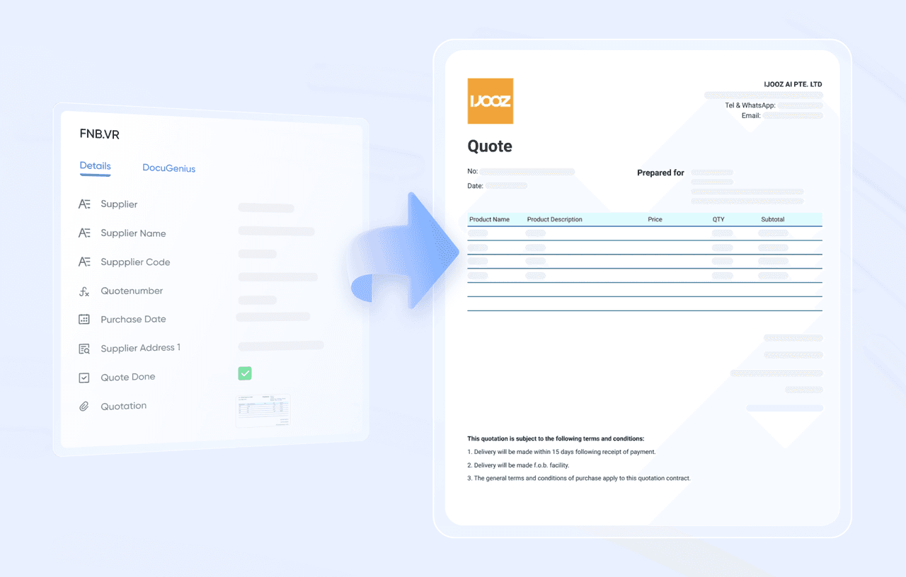 Forms generated from the latest data in Base