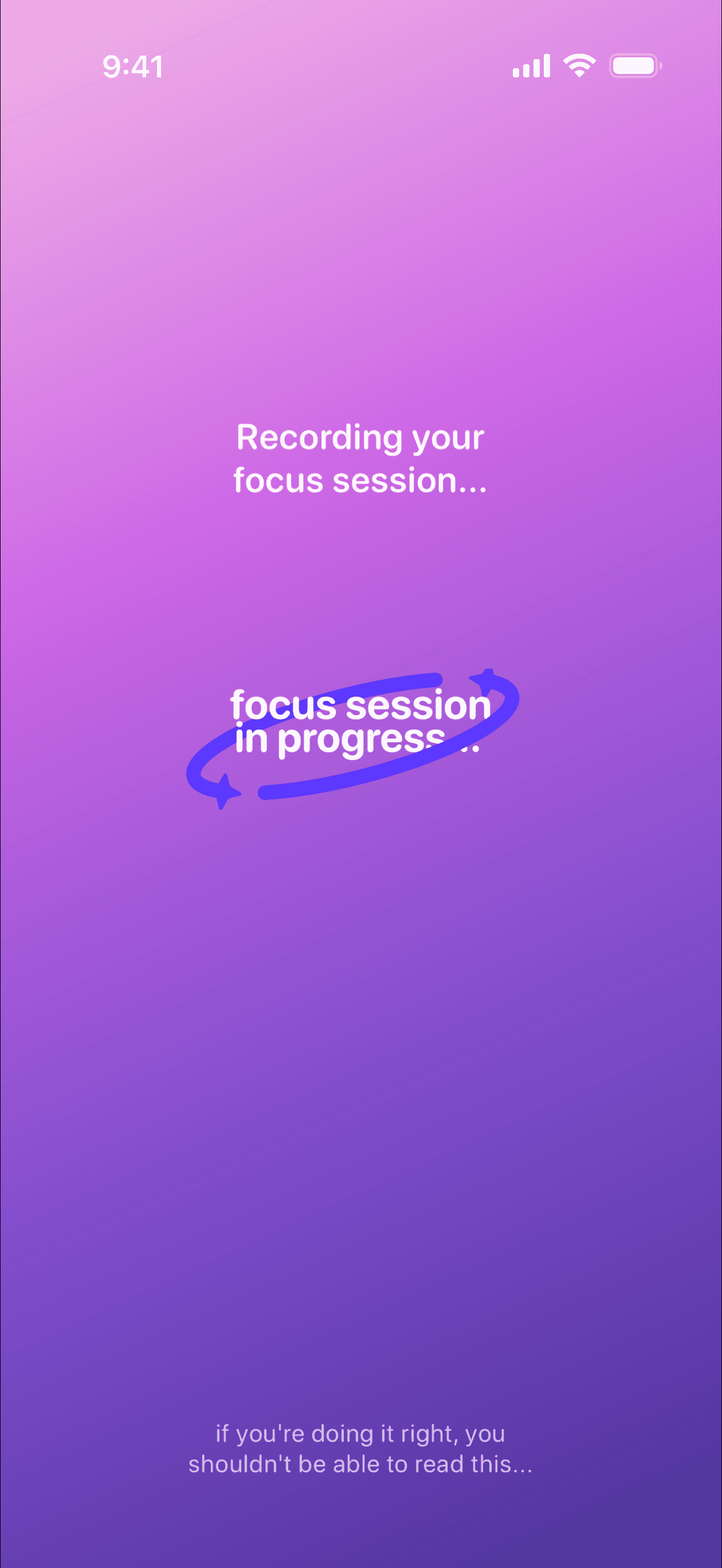 FlipPhone focus session page