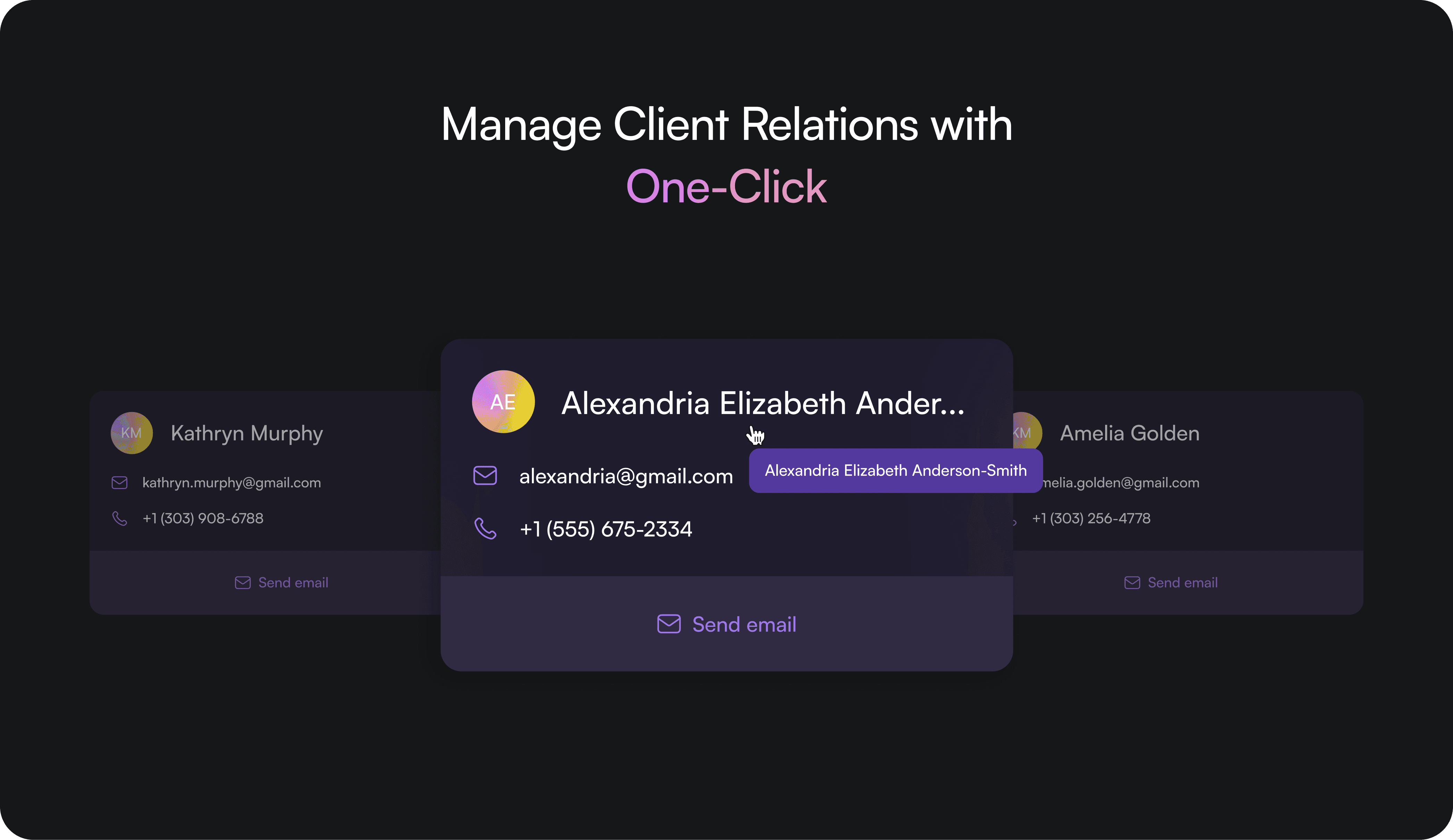 Image shows a dark interface for managing digital assets with options like "Security Settings" and "Data Management."