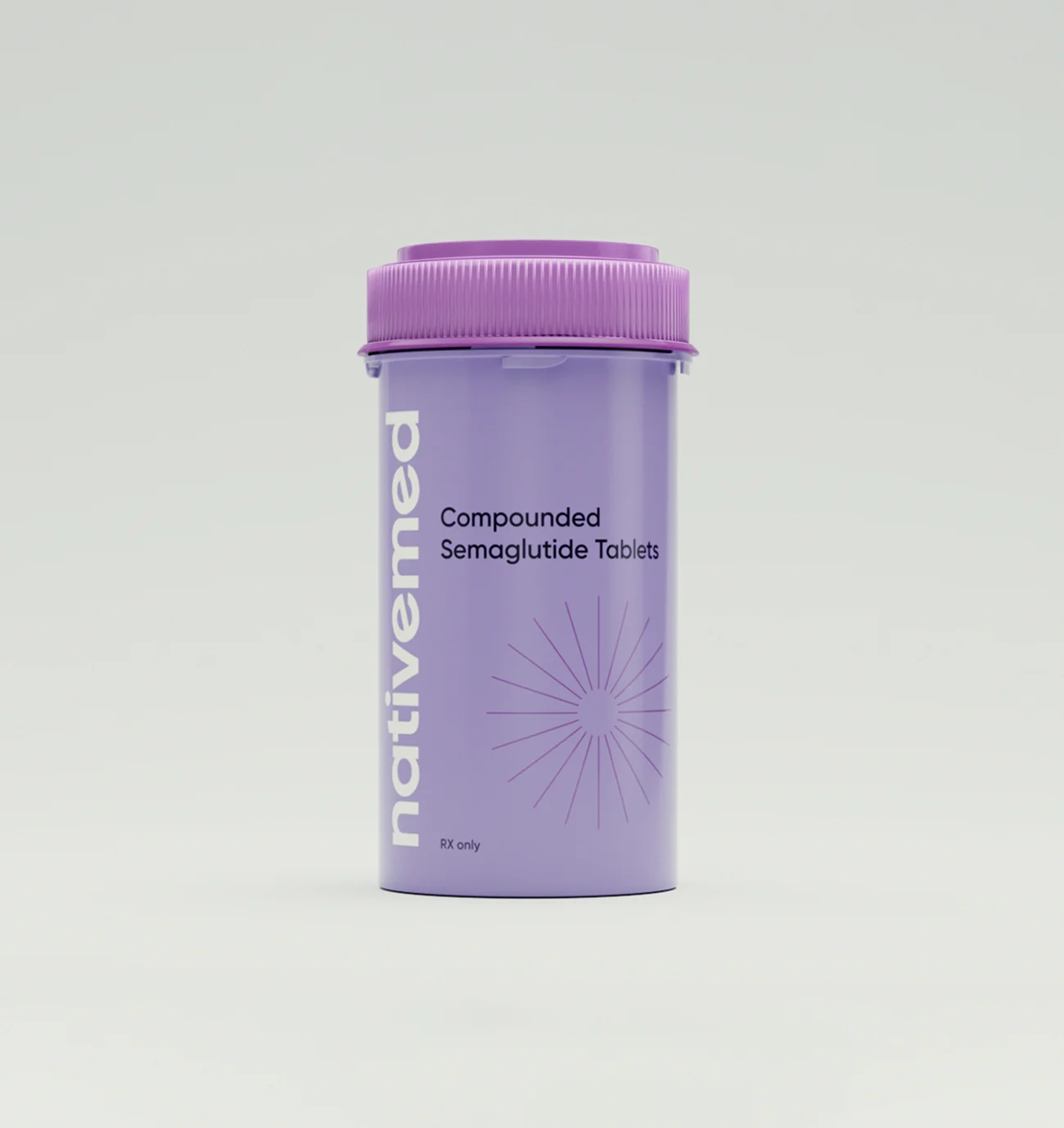 Compounded Semaglutide tablets bottle — NativeMed