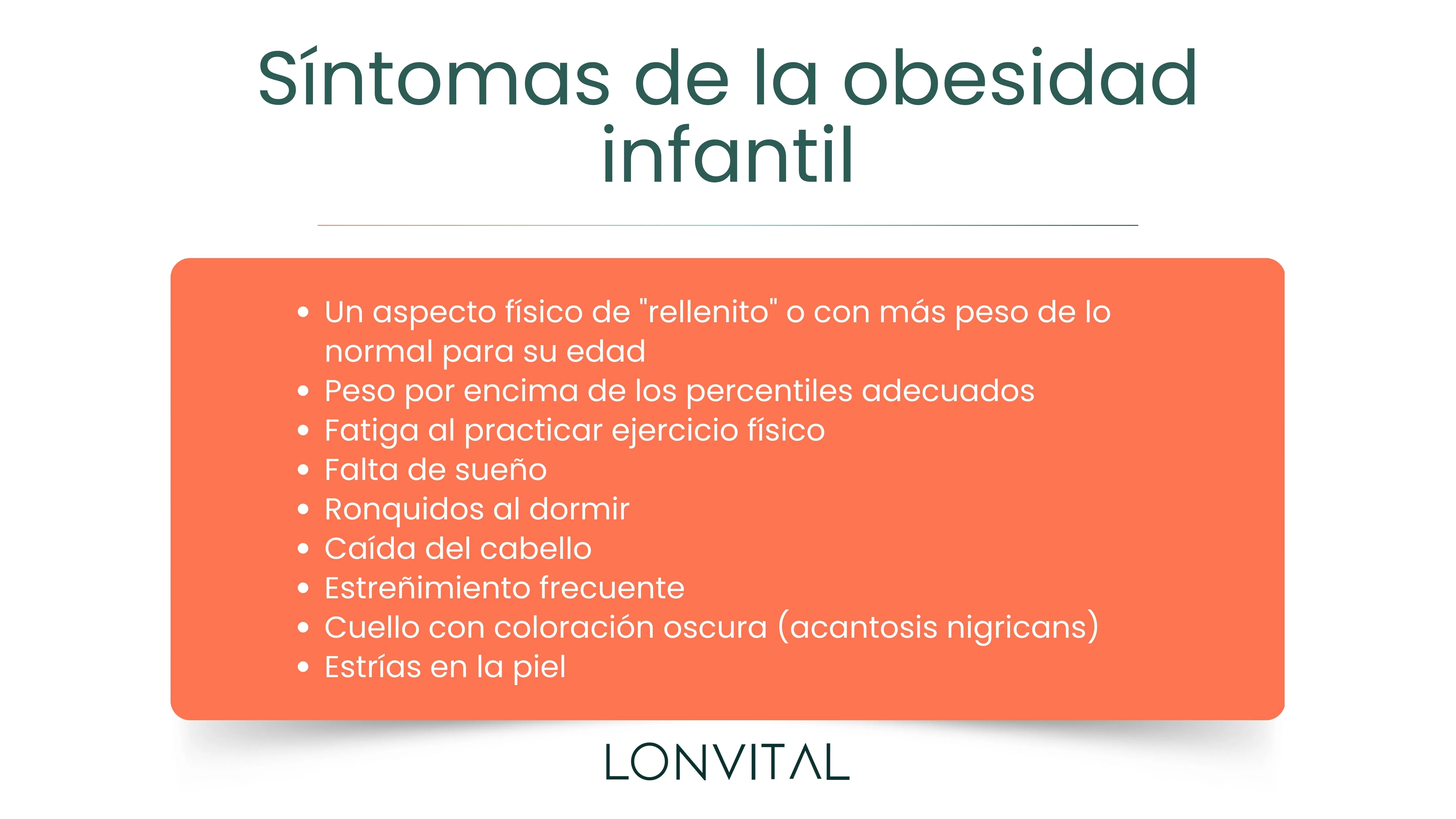 Síntomas de la obesidad infantil