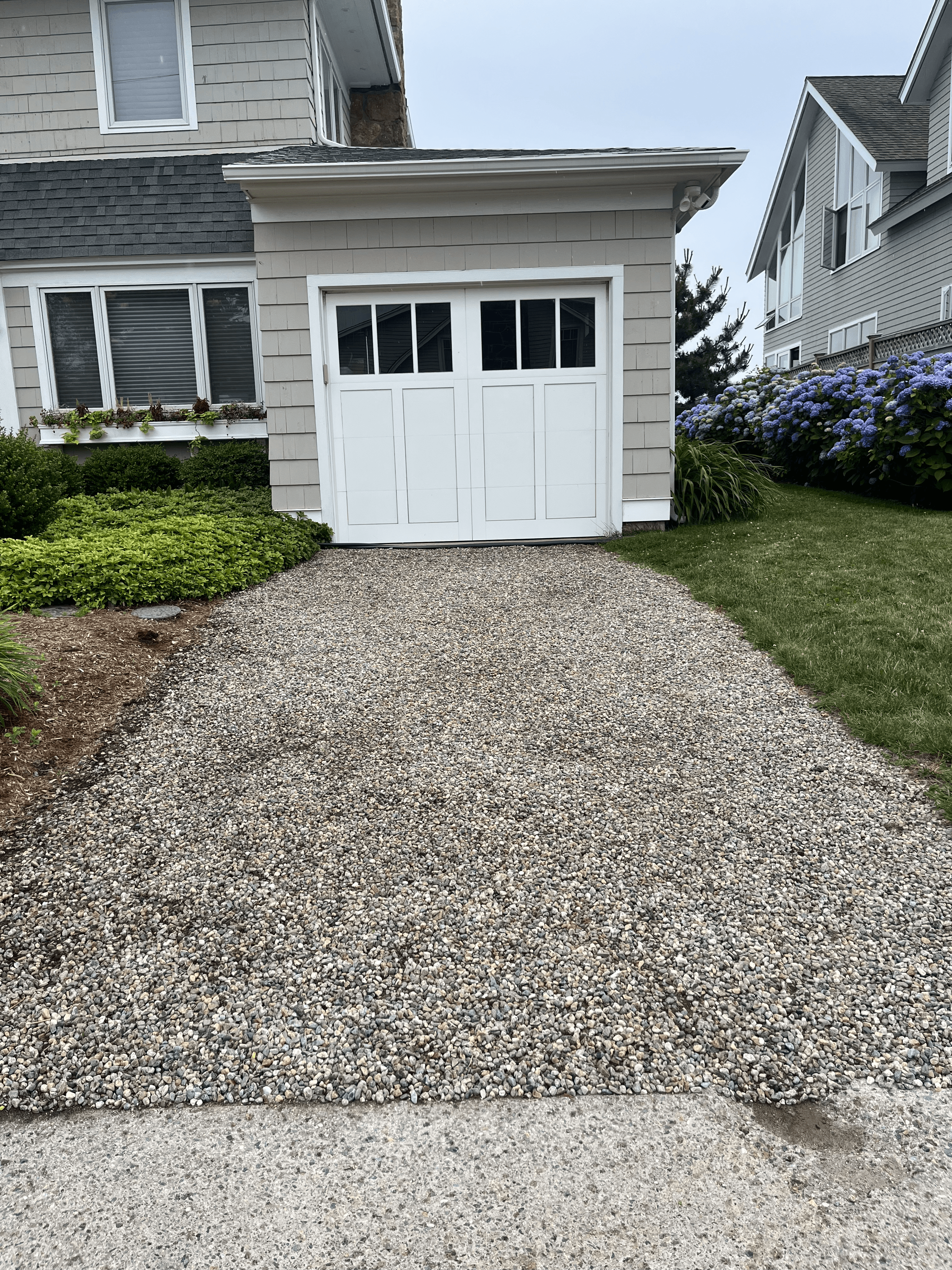 Finished outdoor deck with seating