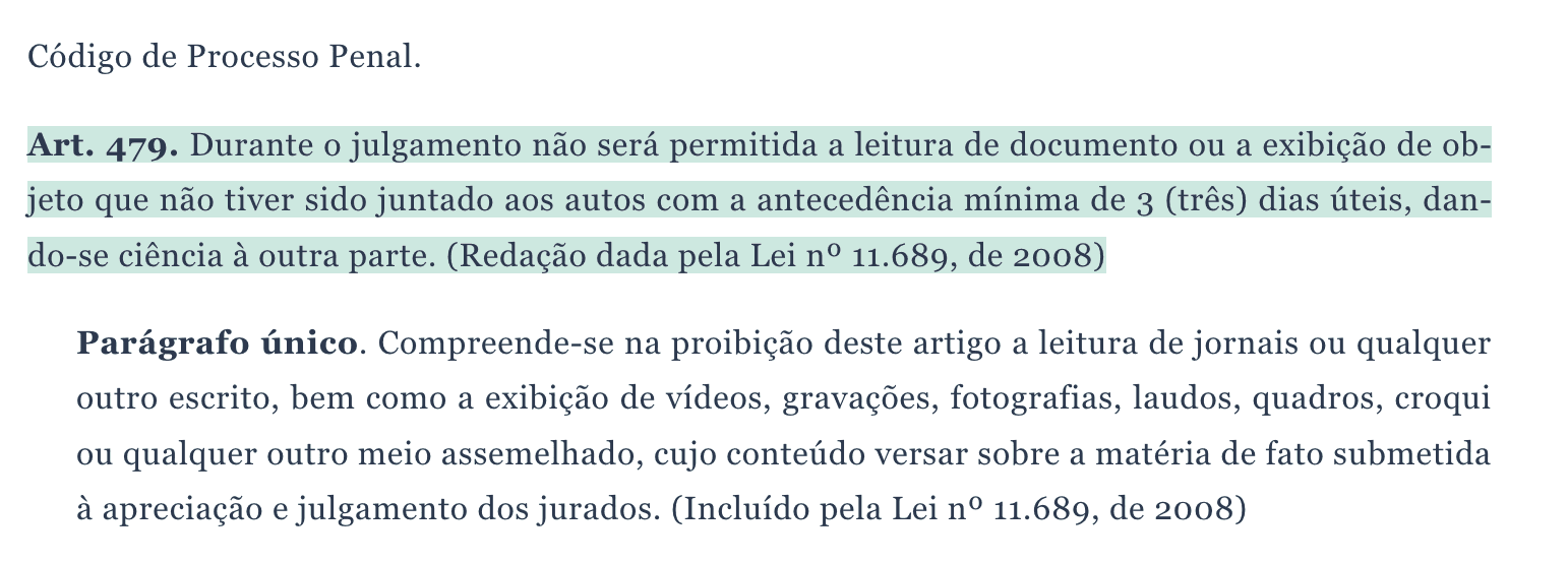 Art. 479 do CPP