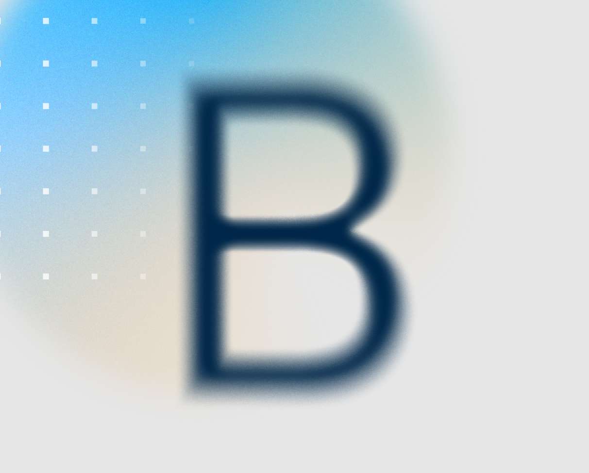 Mockup of Lumen logo in white minimalist typography on black textured card, placed over a modern geometric gray background.