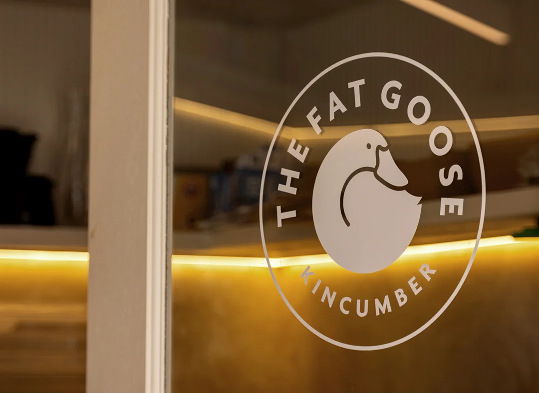 The Fat Goose Signage Coffee Cards