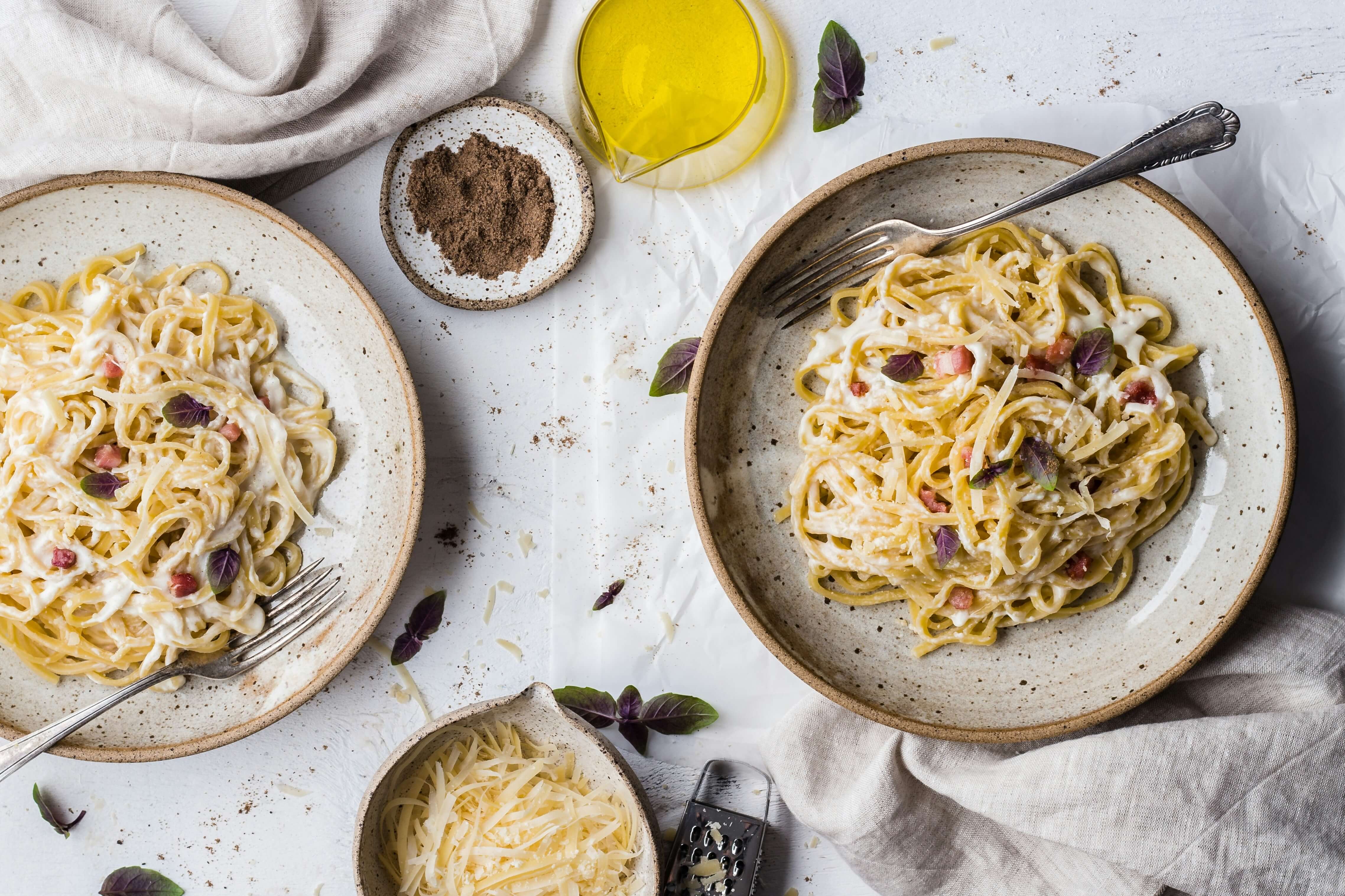 Plates of pasta