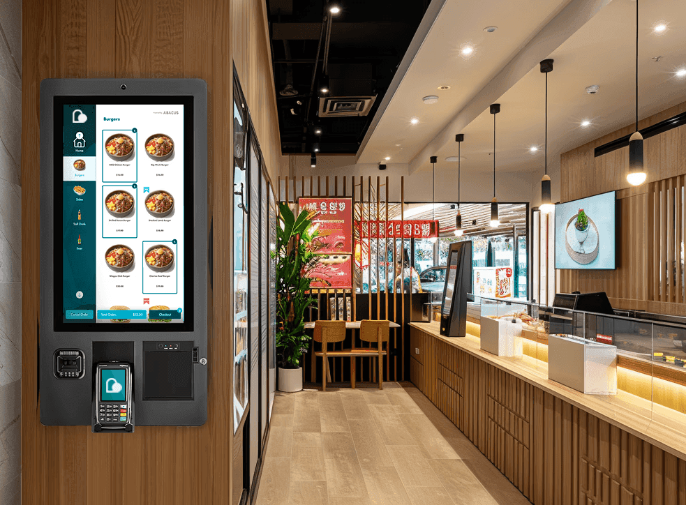 wall mounted self ordering kiosk