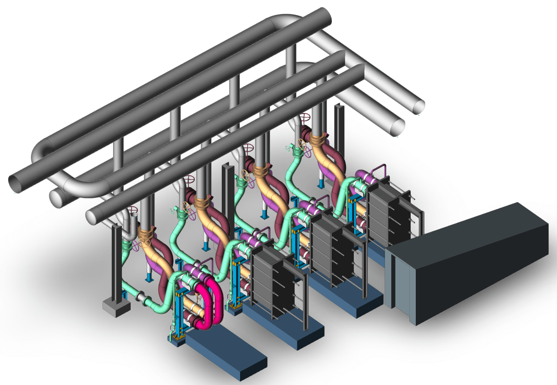 modélisation 3D de tuyaux
