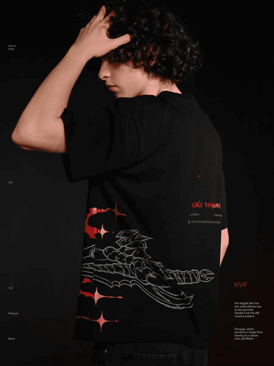 Venomous Blade / Kasaka’s Venom Fang - Solo Leveling Inspired Oversized Tee