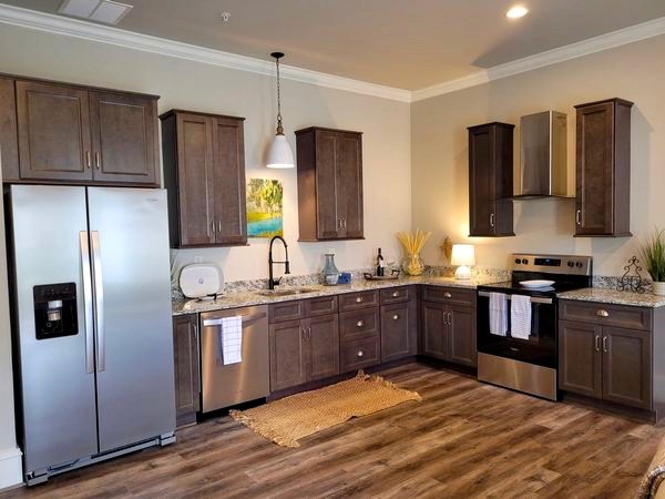 Songbird Kitchen Area at Rock Creek Manor in Jasper GA