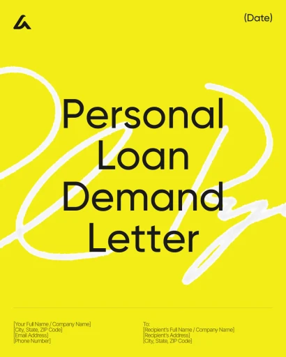 Personal Loan Demand Letter