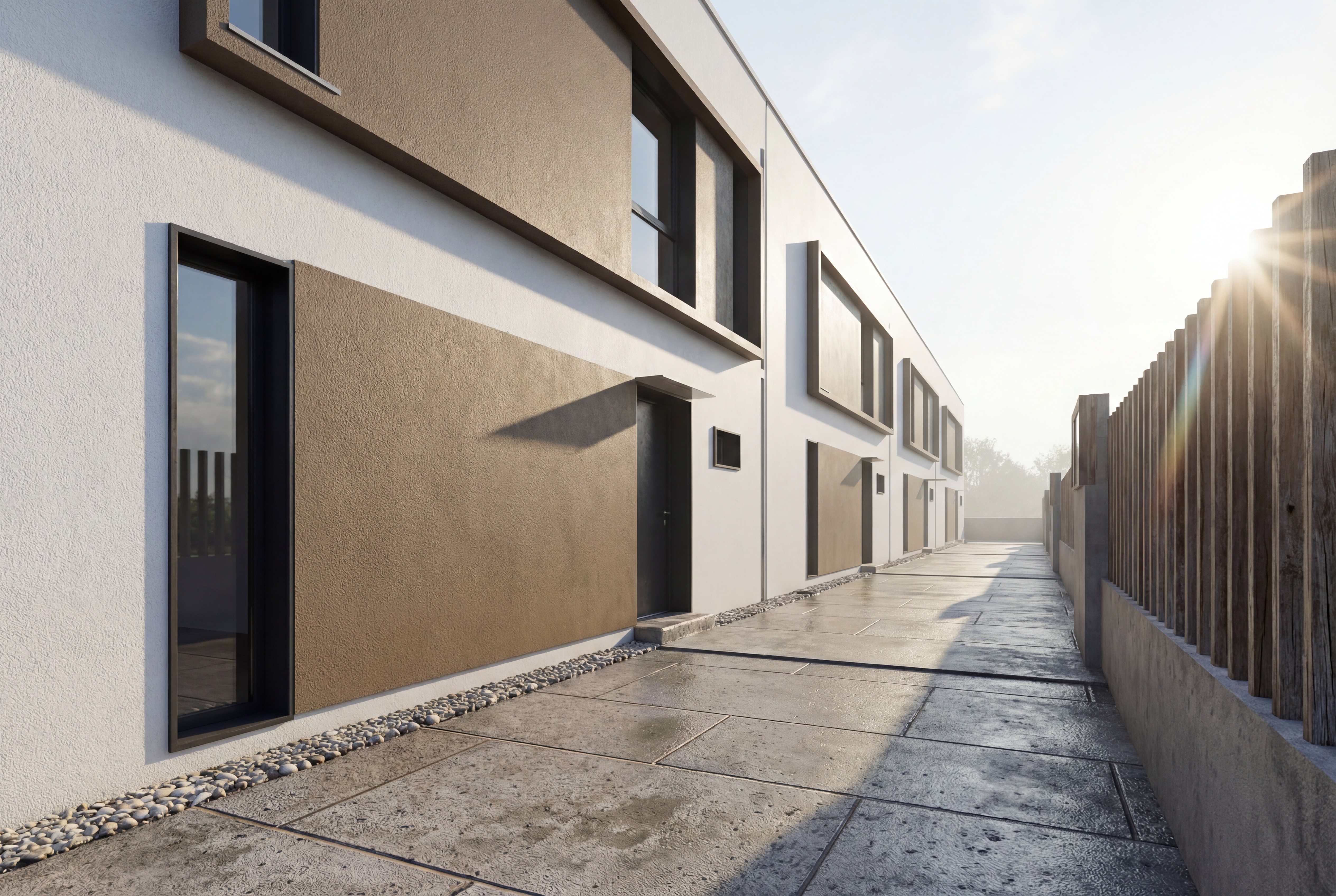 High-rise office building with sustainable design features