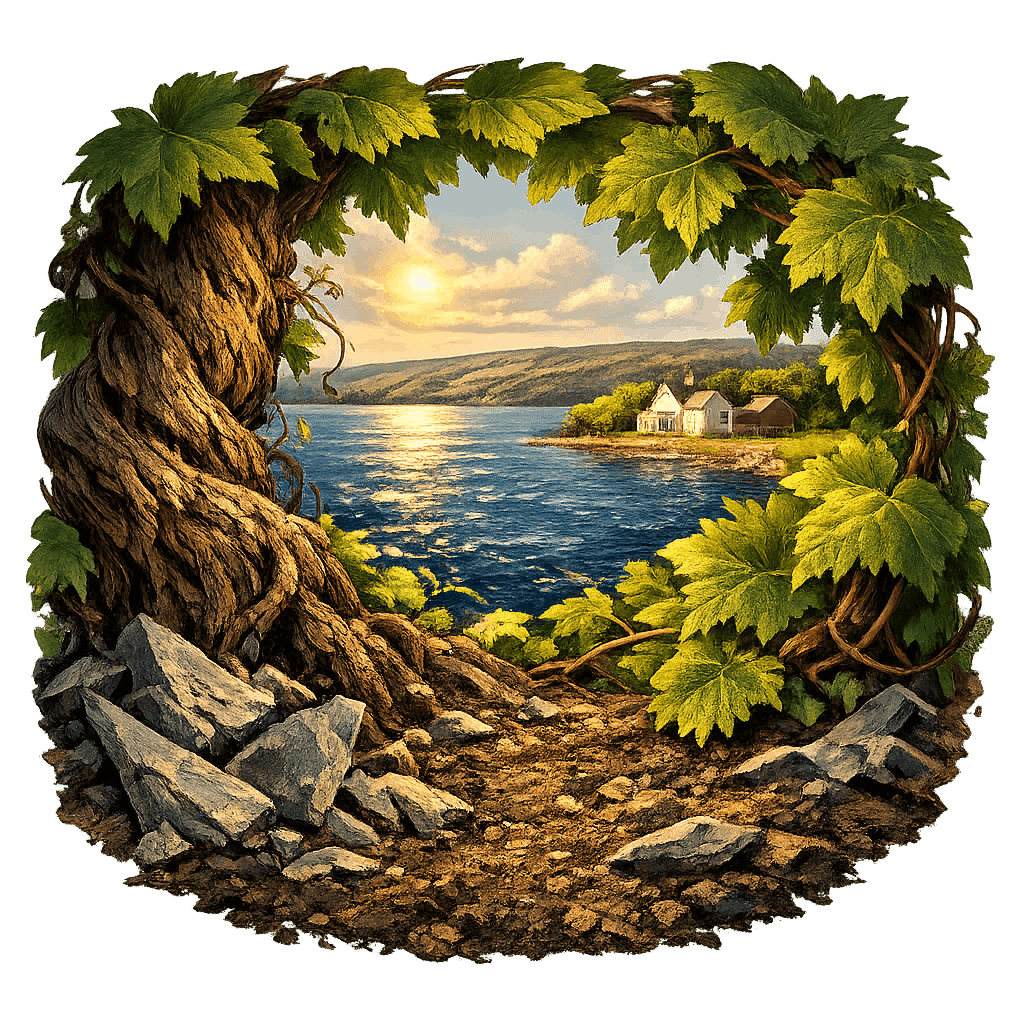 Detailed graphic of the Hector wine region.