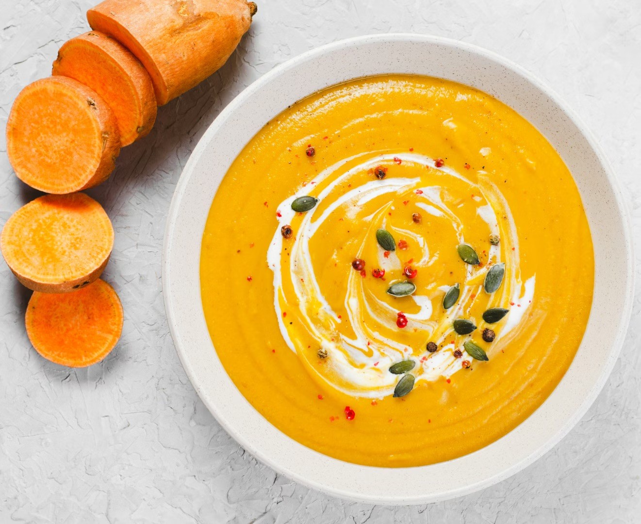 Tomato soup with sweet potato recipe