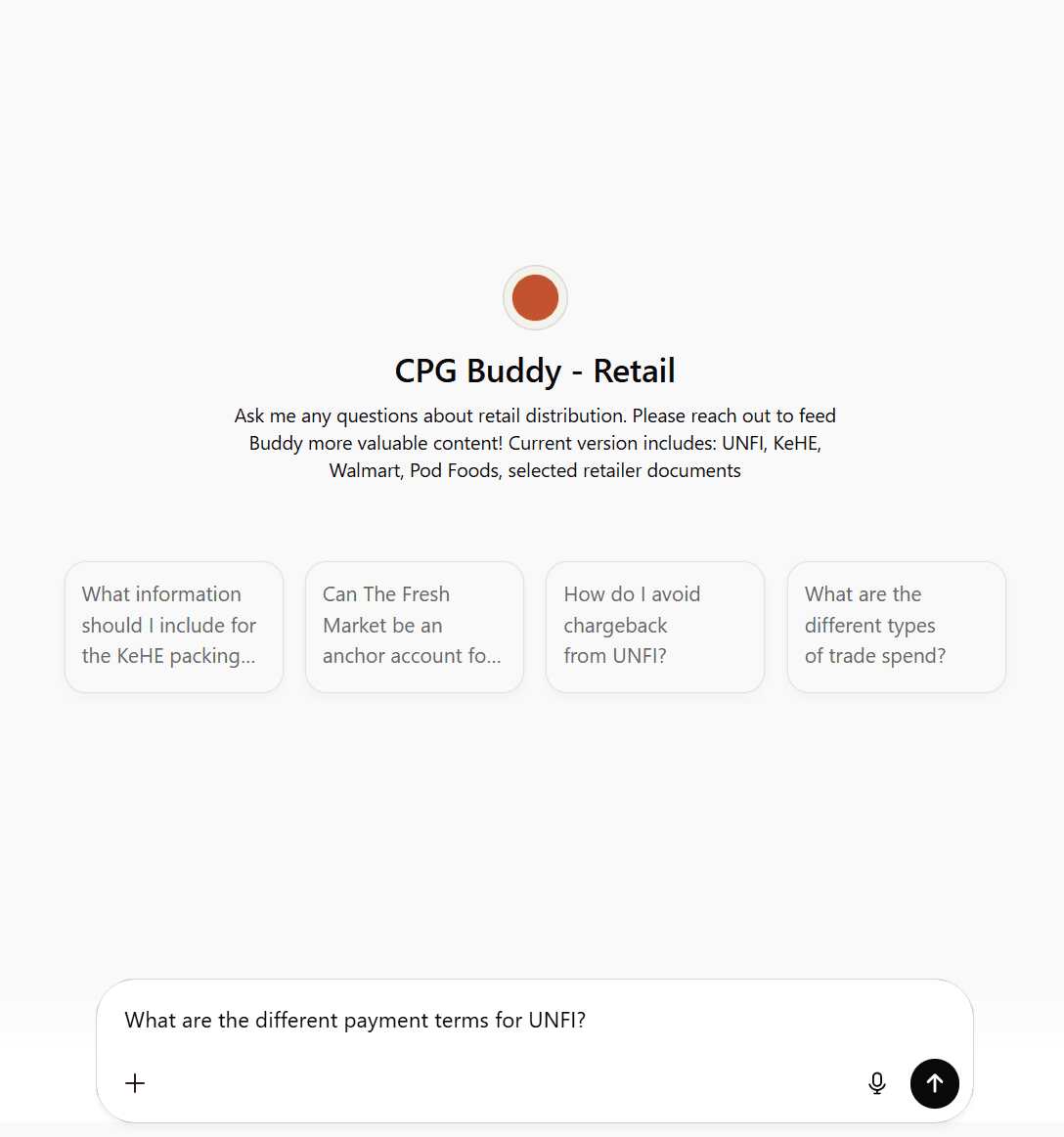 Custom GPT for CPG retail and distribution